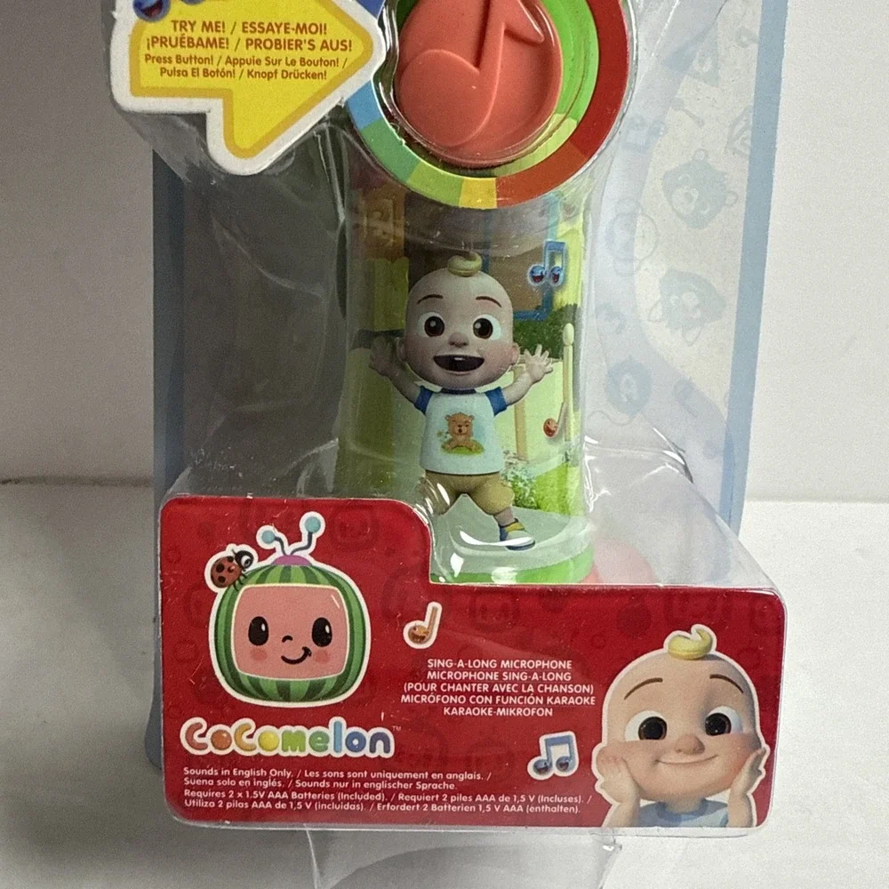 Cocomelon First Act Microphone Musical Sing-A-Long Microphone‎ Brand New